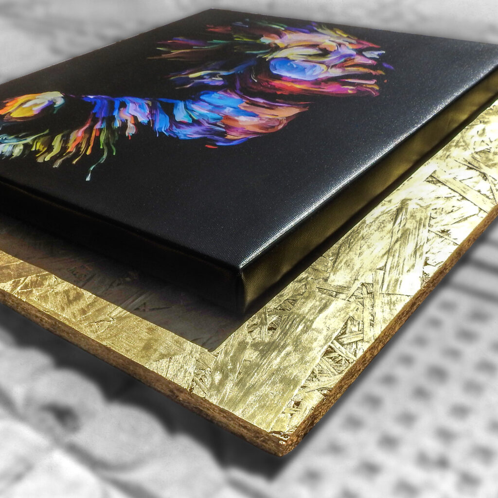 Pressboard Canvas Print - Gold