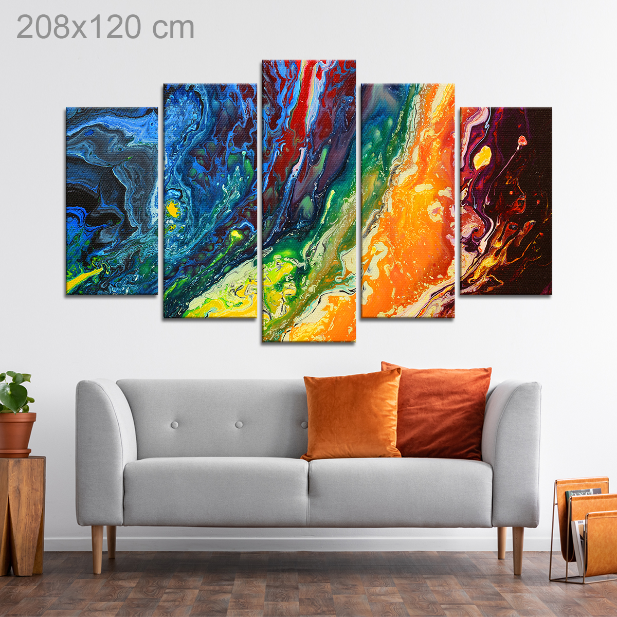 Original Colorful Abstract Painting – Gozo Graphics | Print | Signage | CNC
