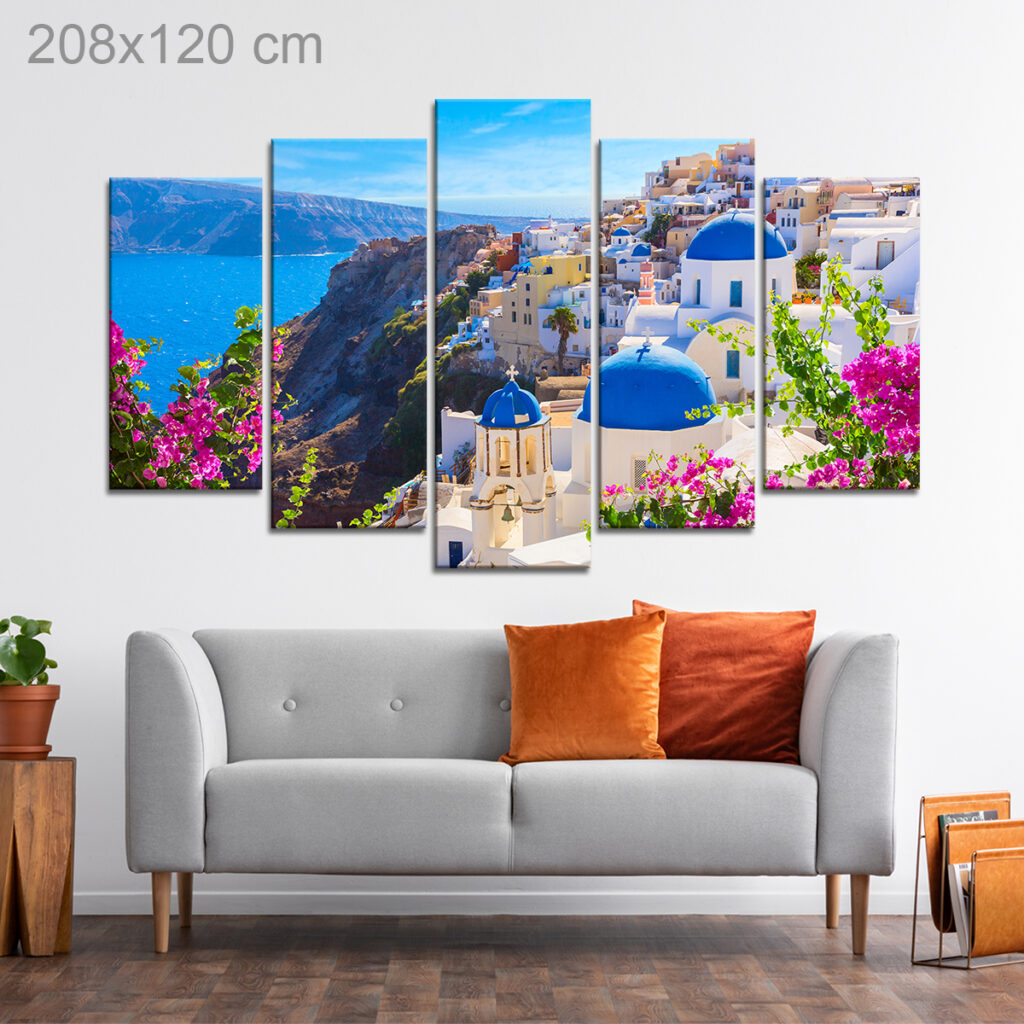 Traditional Houses of Santorini, Greece – Gozo Graphics | Print ...