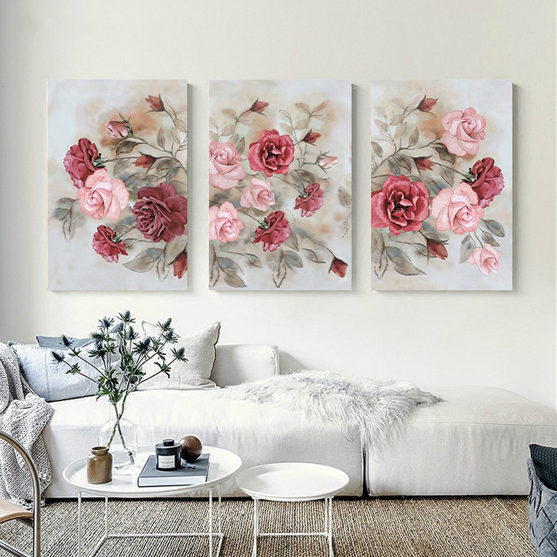 Blush Flowers wall art – 3 print set – Gozo Graphics | Print | Signage ...