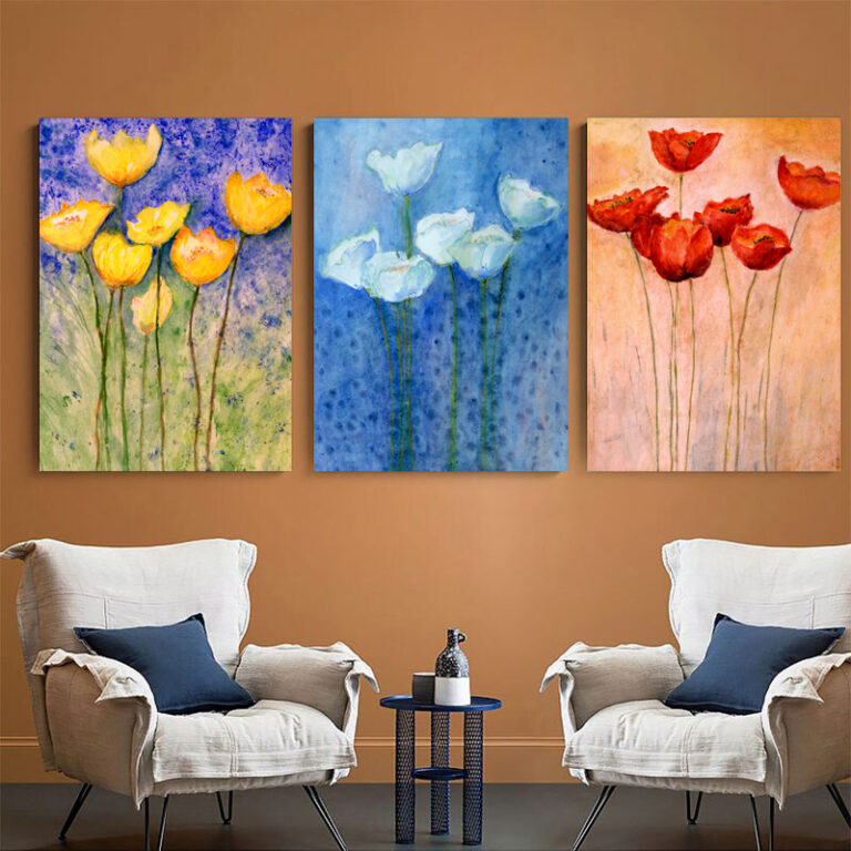 Poppy Variations wall art – 3 print set – Gozo Graphics | Print ...