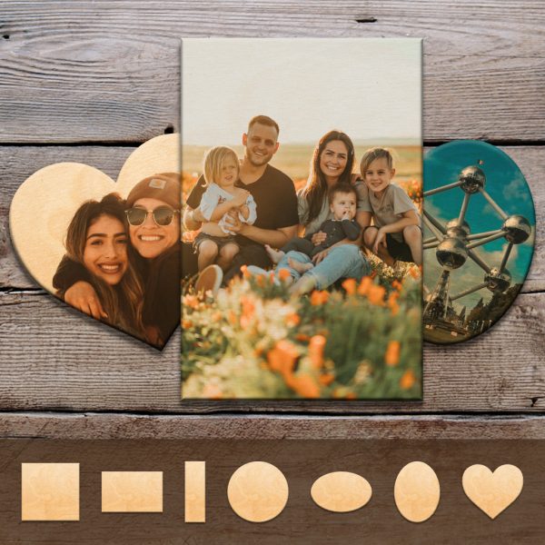 Custom 10mm Birch Plywood Print - (Square, Rectangle, Circle, Oval, Heart)