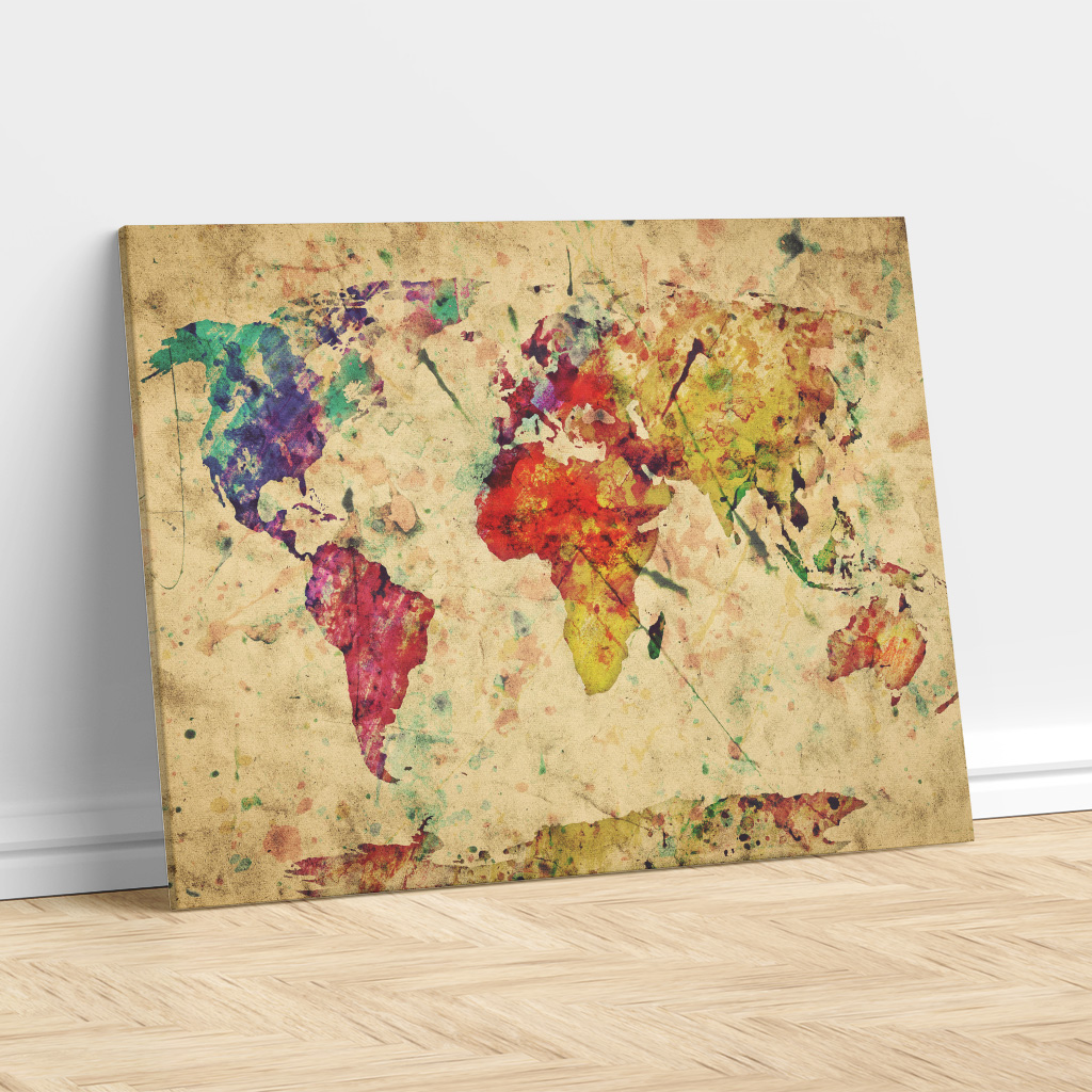 Artistic World Map - Painting Print