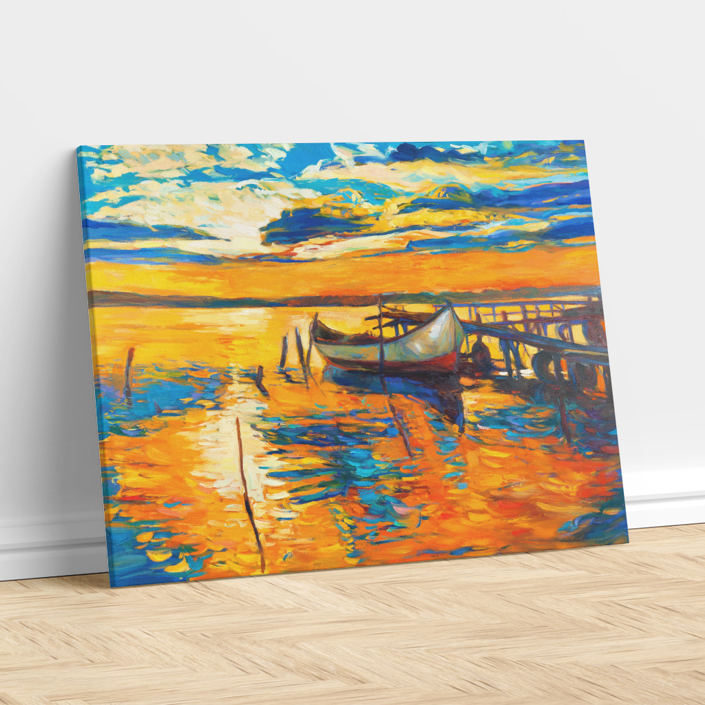 Boat at Dusk – Painting Print