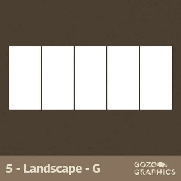 Penta Recta Composition – Rectangles | (Landscape / Portrait) - Image 12