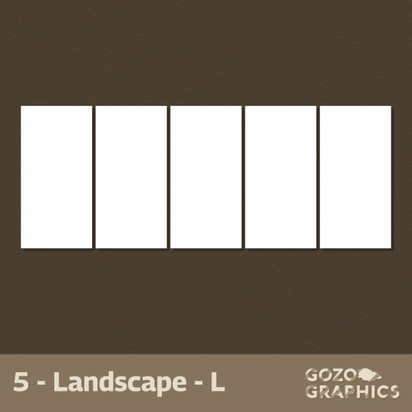 Penta Recta Composition – Rectangles | (Landscape / Portrait) - Image 8
