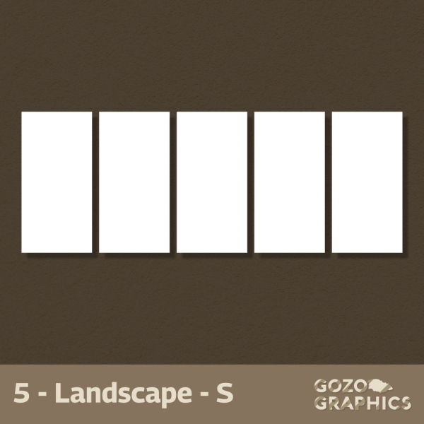 Penta Recta Composition – Rectangles | (Landscape / Portrait) - Image 4