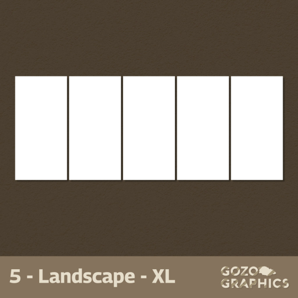 Penta Recta Composition – Rectangles | (Landscape / Portrait) - Image 10