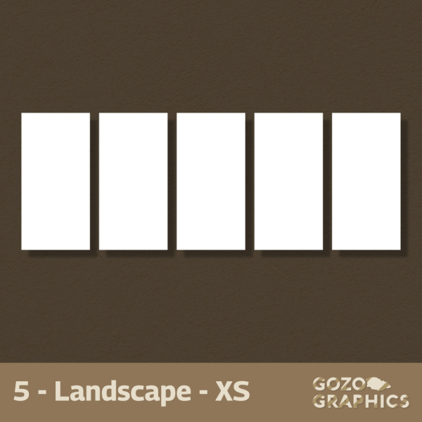 Penta Recta Composition – Rectangles | (Landscape / Portrait) - Image 2