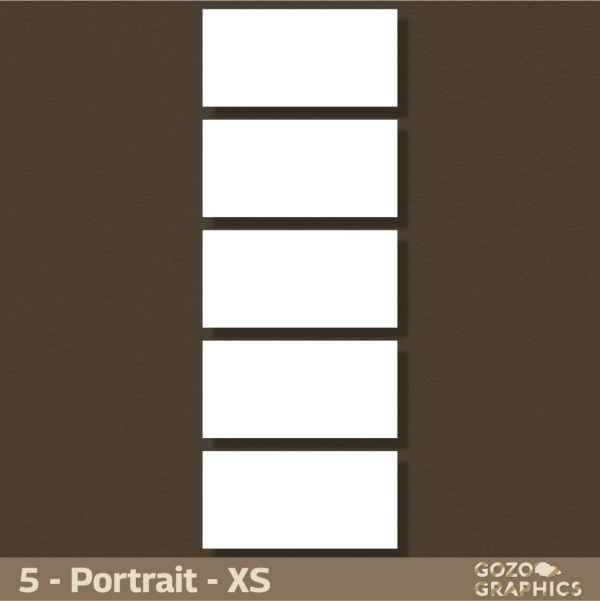 Penta Recta Composition – Rectangles | (Landscape / Portrait) - Image 3