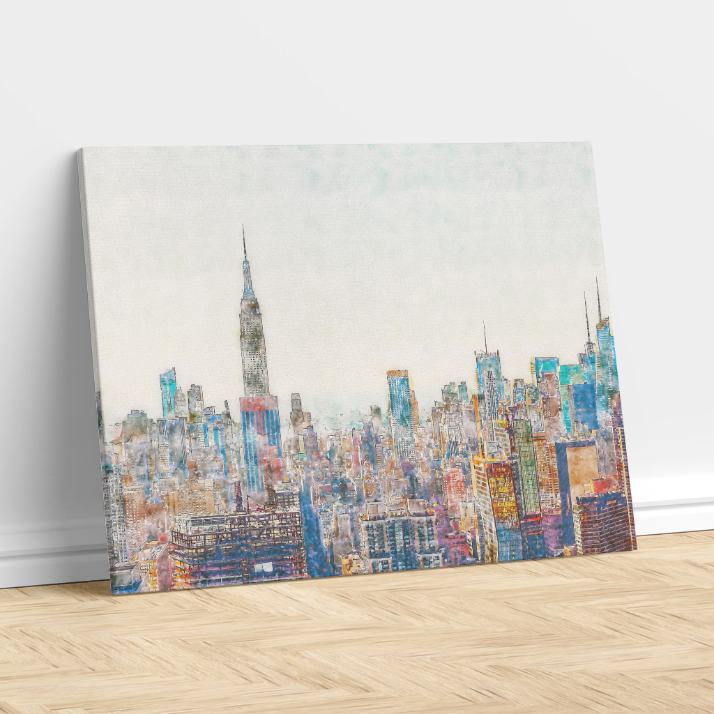 Watercolour New York Skyline – Painting Print