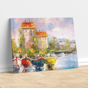 Old Harbour – Painting Print