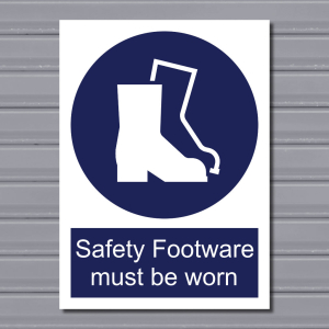 Safety Footwear Must Be Worn – Mandatory PPE Sign