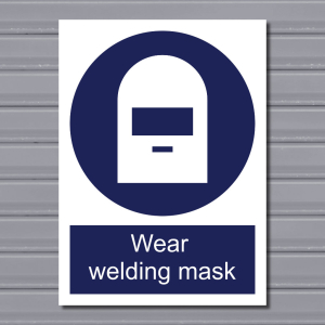 Wear Welding Mask – Mandatory PPE Sign