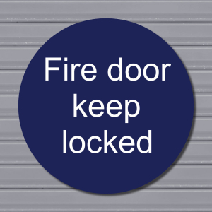 Fire Door Keep Locked – Fire Safety Sign