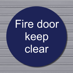 Fire Door Keep Clear – Fire Safety Sign