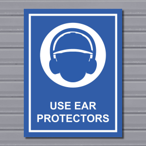 Use Ear Protectors – Mandatory PPE Sign