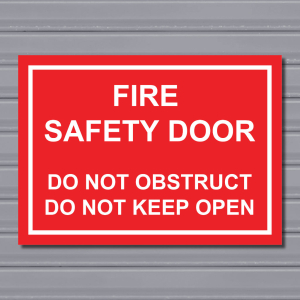 Fire Safety Door – Mandatory Fire Safety Sign