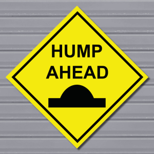 Hump Ahead – Traffic Warning Sign