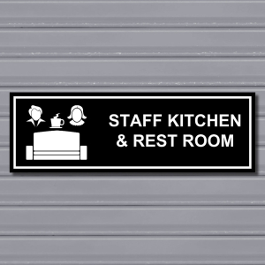 Staff Kitchen & Rest Room – Directional Identification Sign