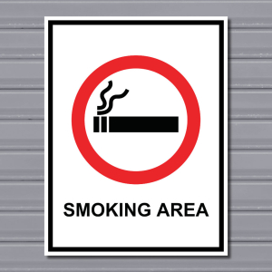 Smoking Area – Designated Smoking Sign