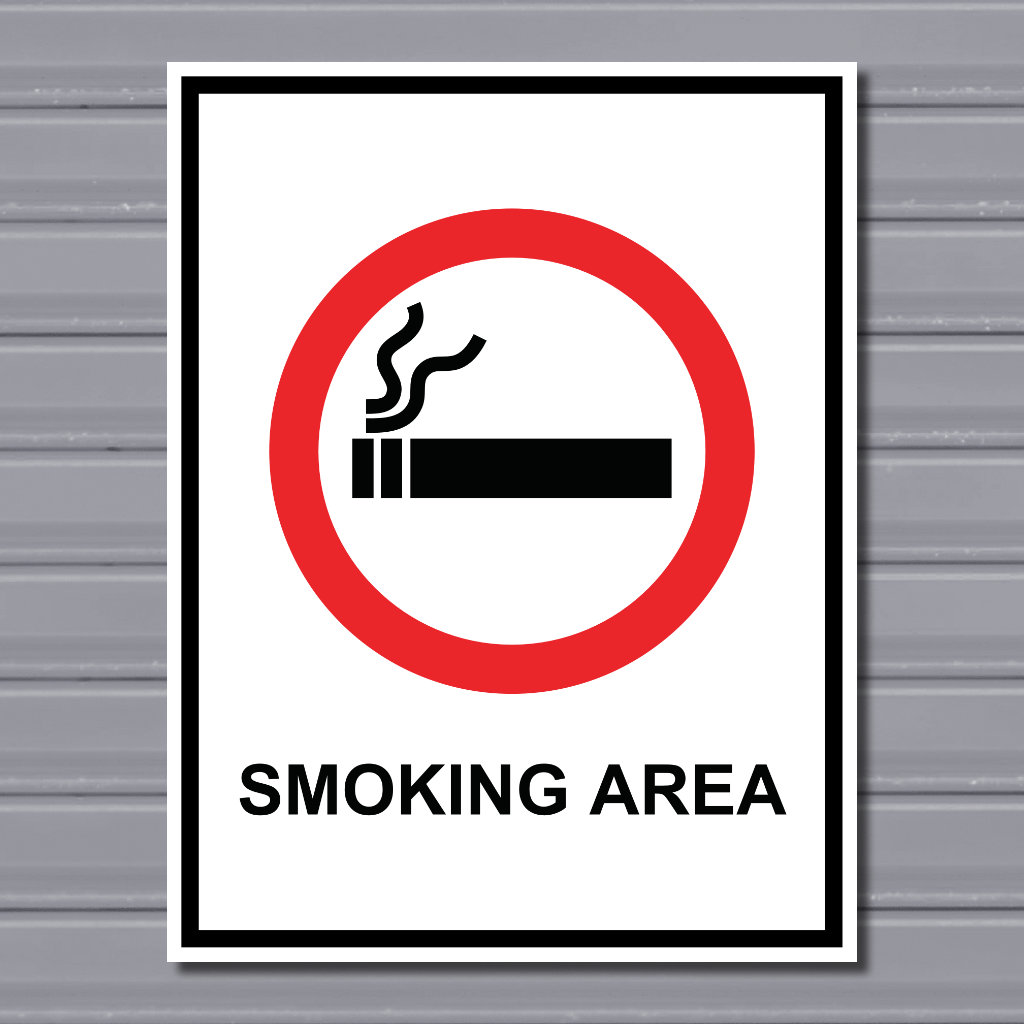 Smoking Area – Designated Smoking Sign