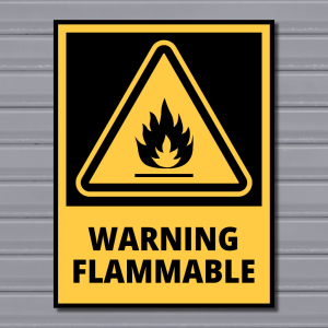 Warning Flammable – Hazard Safety Sign