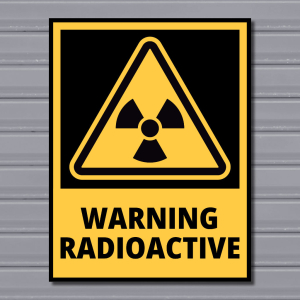 Warning Radioactive – Hazard Safety Sign