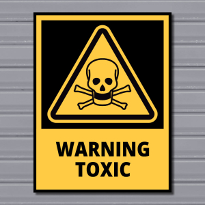 Warning Toxic – Hazard Safety Sign