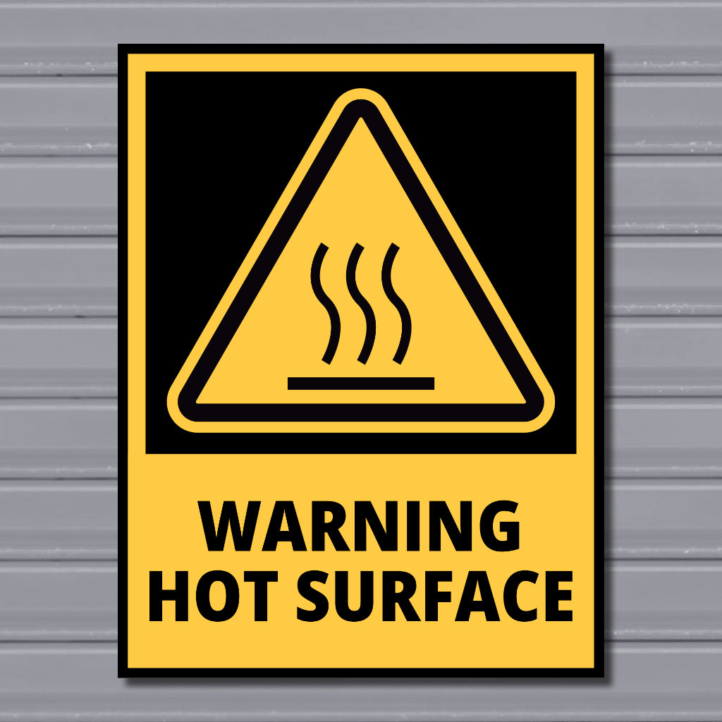 Warning Hot Surface – Hazard Safety Sign