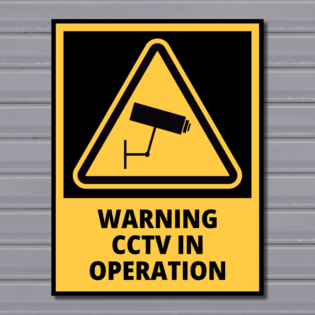 Warning CCTV in Operation – Surveillance Notice