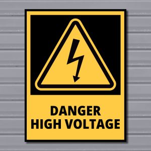 Danger High Voltage – Electrical Hazard Safety Sign